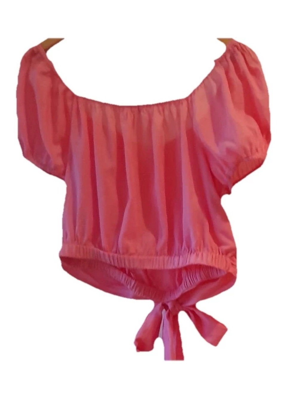 Spell Azalea Pink Tiered Maxi Skirt and Crop Top Set XS - Picture 9 of 14